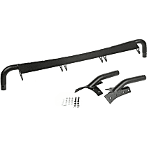 11232.25 Windshield Light Mount Bracket - Powdercoated Textured Black, Steel, Direct Fit