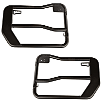 11509.13 Rock Door - Powdercoated Black, Steel, Direct Fit, Set of 2