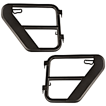11509.14 Rock Door - Powdercoated Textured Black, Steel, Direct Fit, Set of 2