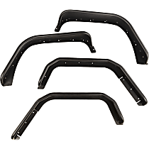 11615.48 Front and Rear, Driver and Passenger Side Fender Flares, Black