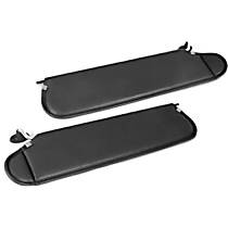 13313.09 Sun Visor, Agate, Vinyl, Direct Fit, Set of 2