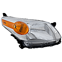 Passenger Side Headlight, Without bulb(s), Halogen, Clear Lens CAPA CERTIFIED