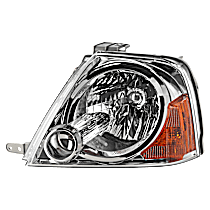 Driver Side Halogen Headlight, Without bulb(s), OE Replacement