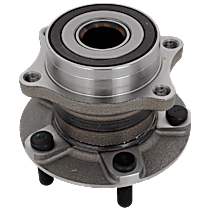 Rear, Driver or Passenger Side Wheel Hub, 5 Lugs, With Bearing