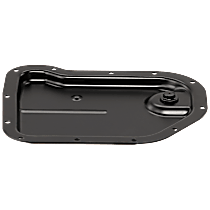 Transmission Pan - Black, Steel, Stock Depth, Sold individually
