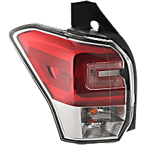 Driver Side Tail Light, With bulb(s), Halogen, Red Lens
