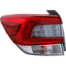 Driver Side, Outer LED Tail Light, With bulb(s), Hatchback, OE Replacement
