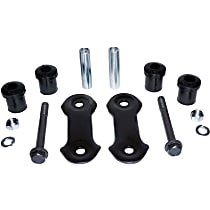 RT21048 Leaf Spring Shackles and Hangers - Black, Steel, Direct Fit, Sold individually