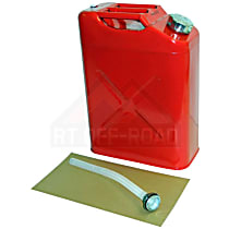 RT26010 Jerry Can, Red, 5.4 gallon Galvanized Steel Can, Includes a 13.5 in. Plastic Pour Spout, Vent and a Travel Cap