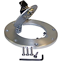 RT26039 Fuel Door - Polished, Aluminum, Direct Fit, Sold individually
