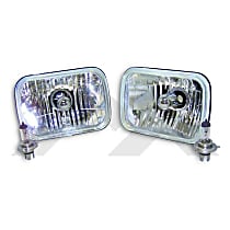 RT28005 Headlight Conversion Kit - Clear Lens, Glass lens,, Direct Fit, Set of 2