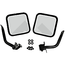 RT30002 Mirror, Non-Folding, Non-Heated, Black, Without Blind Spot Feature, Without Signal Light