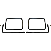 RT30005 Mirror, Non-Folding, Non-Heated, Powdercoated Black, Without Blind Spot Feature, Without Signal Light