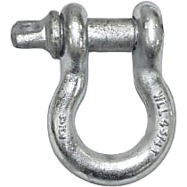 RT33001 Bumper D-Ring, Zinc Plated Steel, 3/4 in. D-Ring, Fits Any 2 in. Receiver, Working Load Limit is 9,600 Lbs