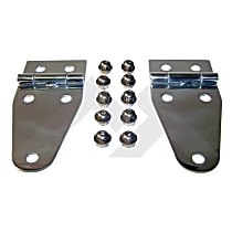 RT34012 Driver and Passenger Side Hood Hinge, Chrome