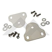 RT34016 Windshield Brackets - Polished, Stainless Steel, Direct Fit