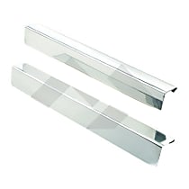 RT34028 Door Sill Protector - Brushed, Stainless Steel, Direct Fit, Set of 2