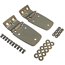 RT34057 Driver and Passenger Side Hood Hinge, Chrome