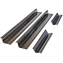 RT34073 Door Sill Protector - Brushed, Stainless Steel, Direct Fit, Set of 4