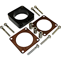 RT35008 Throttle Body Spacer - Anodized Black, Aluminum, Direct Fit, Kit
