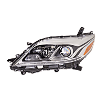 Driver Side HID/Xenon Headlight, Without bulb(s), OE Replacement