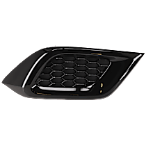 Front, Passenger Side Fog Light Cover, Black, Base Model