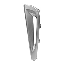 Front, Driver Side Fog Light Trim, Silver