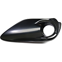 Front, Driver Side Fog Light Trim, Black
