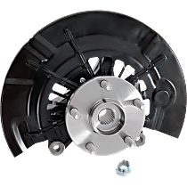 Front, Driver Side Loaded Knuckle, With Backing Plate, With Bearing