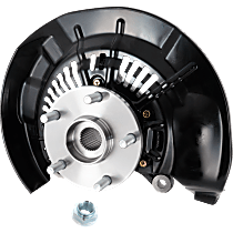 Front, Driver Side Steering Knuckle, With Bearing, With Dust Shield