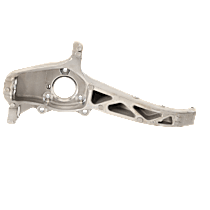 Front, Passenger Side Steering Knuckle, Without Backing Plate, Without Bearing