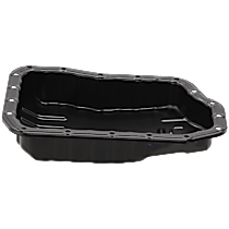 Transmission Pan - Black, Steel, Stock Depth, Sold individually