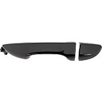 Rear, Driver Side Smooth Black Exterior Door Handle, Without Key Hole