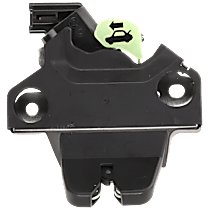 Trunk Latch, Black, Steel and Plastic, Lockable, For Models with Power Release