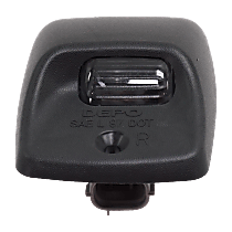 Rear, Passenger Side License Plate Light, CAPA CERTIFIED