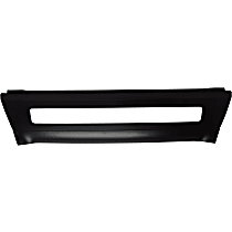 Front Bumper, Powdercoated Black, Without Fog Light Holes, Without Tow Hook Hole, Without Mounting Brackets