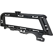 Front, Passenger Side Fog Light Trim, Textured Black, without Chrome Molding