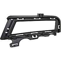 Front, Driver Side Fog Light Trim, Textured Black, without Chrome Molding