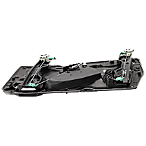 Front, Driver Side Window Regulator, Power, With Panel