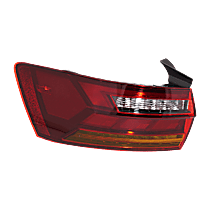 Driver Side Tail Light, with Bulb, Halogen/LED, Amber and Red Lens