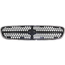 Grille Assembly, Chrome Shell with Painted Silver Black Insert