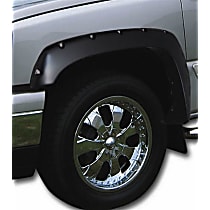8426-5 Front and Rear, Driver and Passenger Side Fender Flares, Lightly Textured Black Ruff Riderz Series