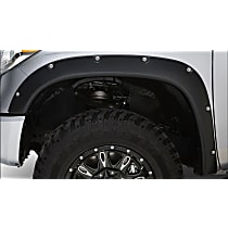 8431-2 Front and Rear, Driver and Passenger Side Fender Flares, Black Ruff Riderz Series