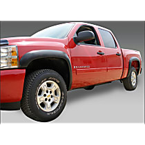 8612-2 Front and Rear, Driver and Passenger Side Fender Flares, Black Original Riderz Series