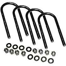 11384 Axle U Bolt - Steel, Direct Fit, Set of 4