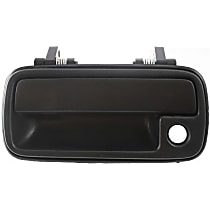 Front, Driver Side Exterior Door Handle, Textured Black, With Key Hole
