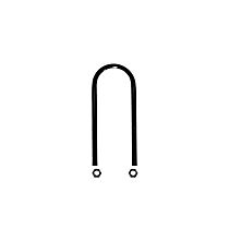 Axle U Bolt - Steel, Universal, Sold Individually