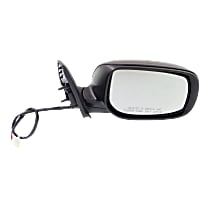 Passenger Side Mirror, Power, Manual Folding, Non-Heated, Paintable, In-housing Signal Light, Without memory, Without Puddle Light, Without Auto-Dimming, Without Blind Spot Feature