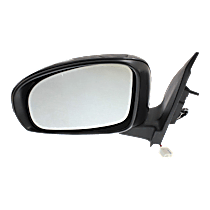 Driver Side Mirror, Power, Manual Folding, Non-Heated, Paintable, In-housing Signal Light, No Memory, No Puddle Light, No Auto-Dimming, No Blind Spot Feature, Base Model