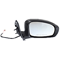 Passenger Side Mirror, Power, Manual Folding, Non-Heated, Paintable, In-housing Signal Light, No Memory, No Puddle Light, No Auto-Dimming, No Blind Spot Feature, Base Model